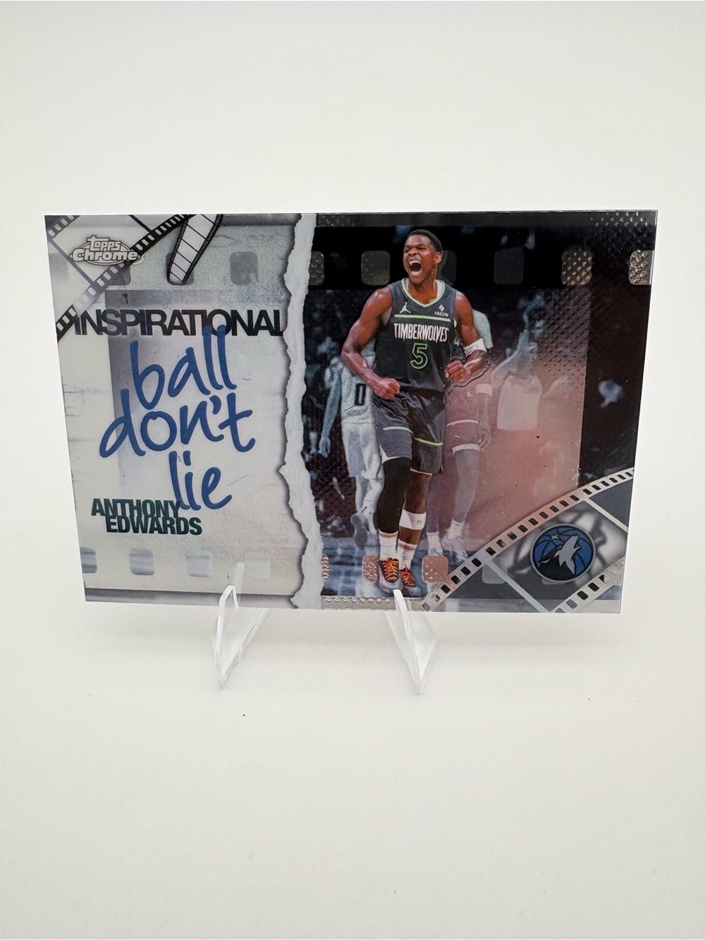 Anthony Edwards Timberwolves 4-Card Lot 🔥 Rookie & Inserts 🔥 Topps / Panini - Picture 8 of 9